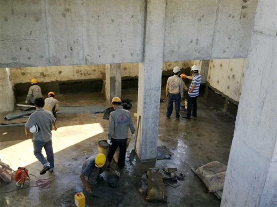 Thi công chống thấm tầng hầm tại Hà Nội